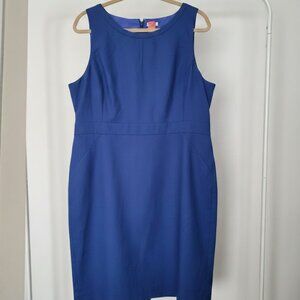 J by J. Crew Royal Blue Pencil Dress Size 18